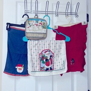 Christmas kitchen towel and potholder bundle